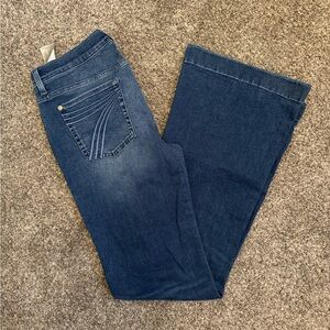 7 For All Mankind Dark Blue Flare Jeans
